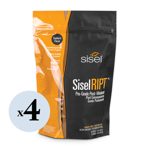 SiselRIPT™ Sunburst (4 Pack) - Pro-Grade Post-Workout